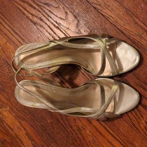 Naturalizer Amour silver strappy heels